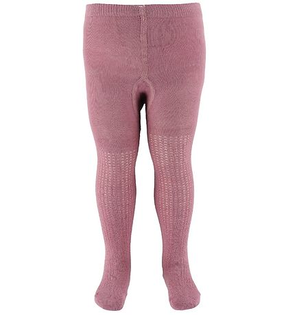 Minymo Strumpfhosen - 2er-Pack - Pink/Schwarz m. Glitzer