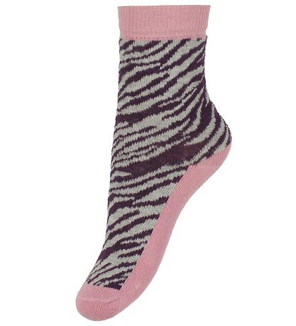 Minymo Socks - 5-Pack - Gray/Pink