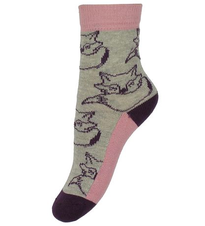 Minymo Socks - 5-Pack - Gray/Pink