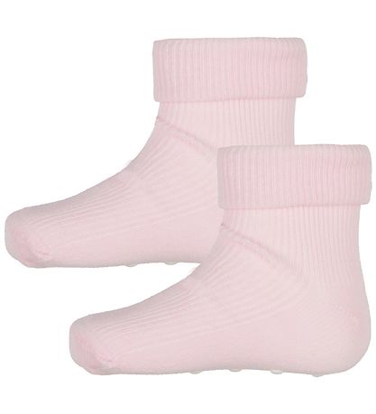 Minymo Socken - 2er-Pack - Anti-Rutsch - Pink