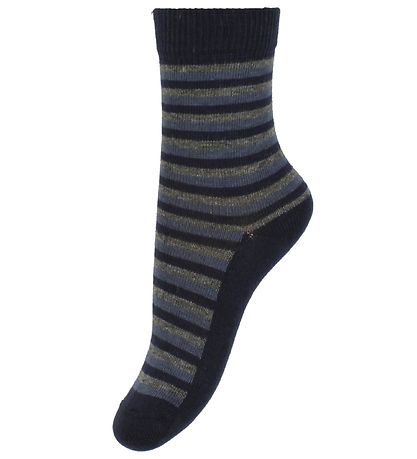 Minymo Socks - 5-Pack - Blue/Grey Striped