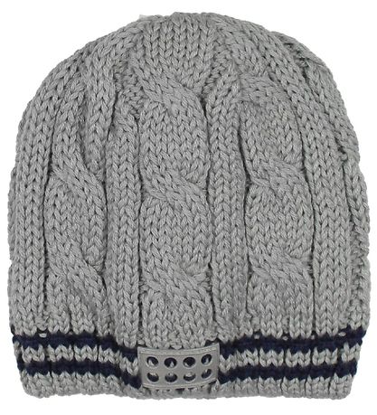 LEGO® Tec Beanie - Wool/Polyester - Grey w. Stripes
