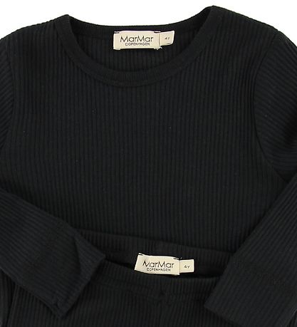 MarMar Pyjama Set - Rib - Modal - Black