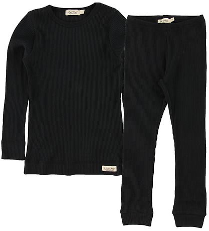 MarMar Pyjama Set - Rib - Modal - Black