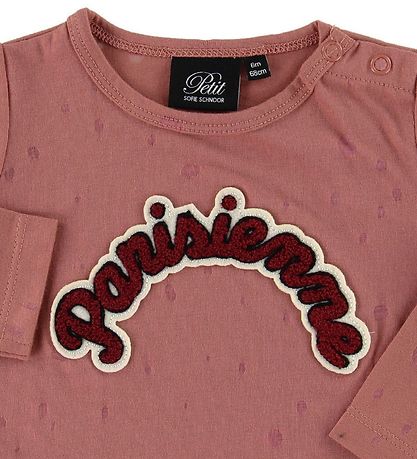 Petit by Sofie Schnoor Blouse - Dark Pink w. Patch