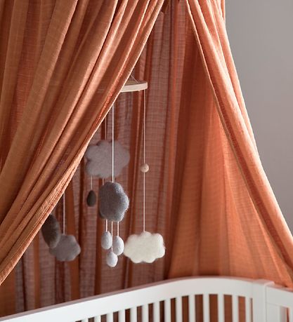Sebra Baby Mobile - Felt - Grey Clouds
