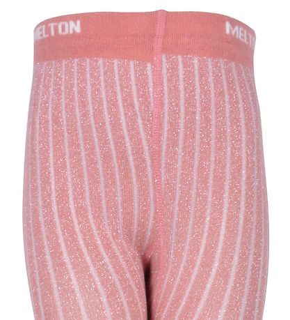Melton Sokkabuxur - Bambus - Bleikt M. Glitter