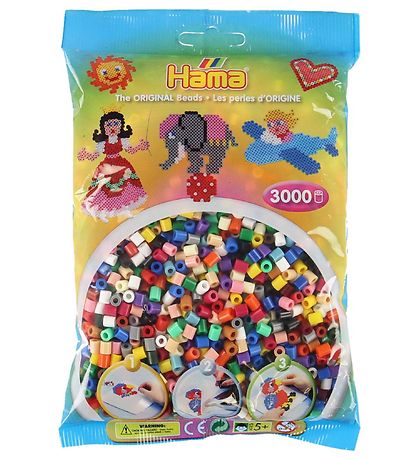 Hama Midi Beads - 3000 pcs - 67 Multicolour