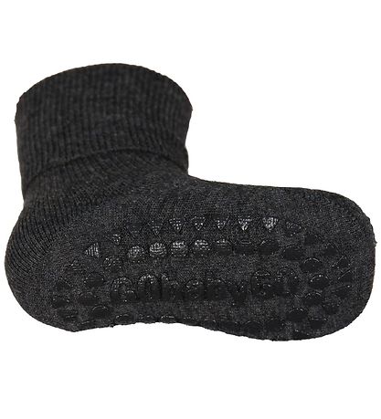 GoBabyGo Halkskydd Strumpor - Bambu - Mörkgrå