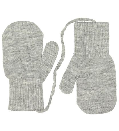 Melton Fäustlinge - 2er-Pack - Strick - Graumeliert Strick/Navy