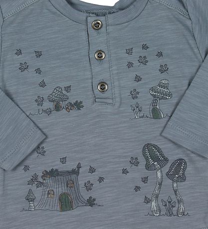 Fixoni Pullover - Grau m. Print