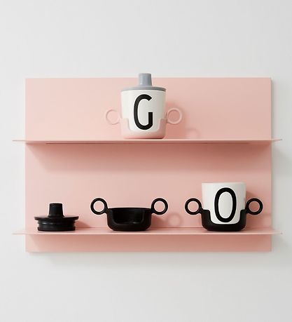 Design Letters Cup Handle - Black