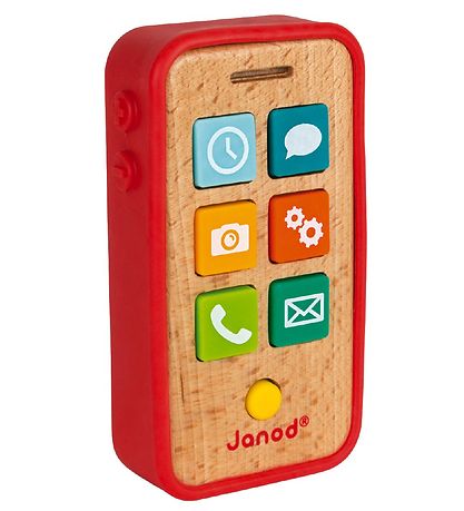 Janod Spielzeugtelefon - Natur/Rot