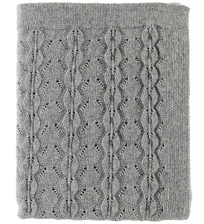 Nørgaard Madsens Blanket - Knitted - 75x100 - Wool - Grey