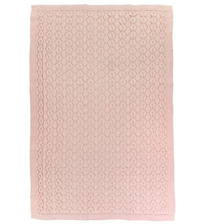 Nørgaard Madsens Teppi - Prjónað/Ull - 75x100 - Bleikt