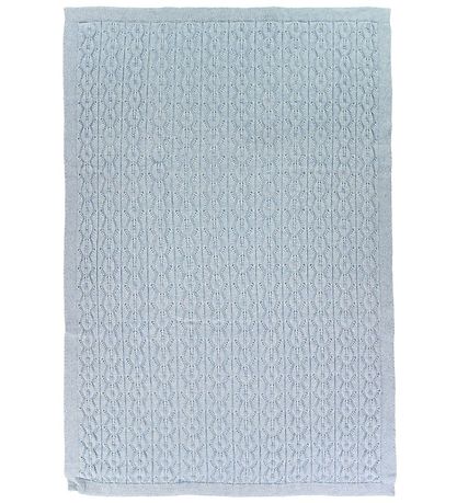 Nørgaard Madsens Teppi - Prjónað/Ull - 75x100 - Ljósblátt