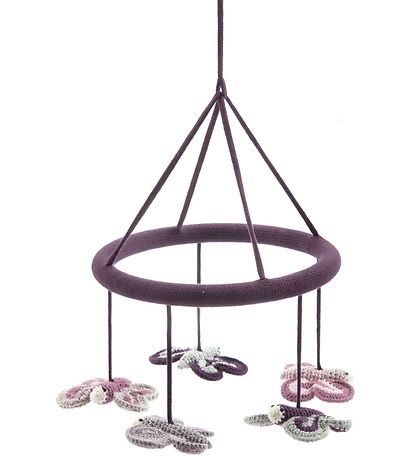 Smallstuff Baby Mobile - Butterflies - Purple/Glitter