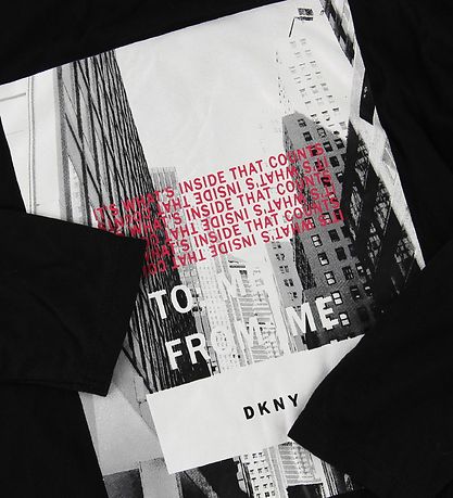 DKNY Blouse - Black w. Photo Print