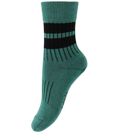 Molo Socken - 2er-Pack - Norman - Graumeliert/Grün