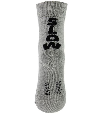 Molo Socken - 2er-Pack - Norman - Graumeliert/Grün