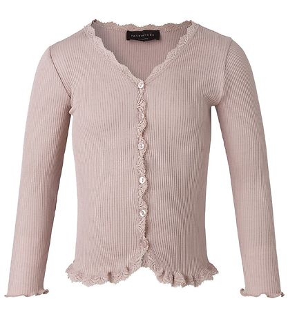 Rosemunde Cardigan - Rib - Powder