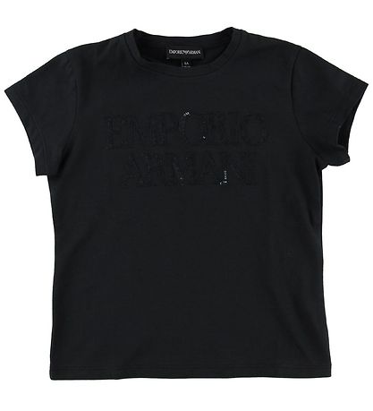 Emporio Armani T-shirt - Navy w. Sequins