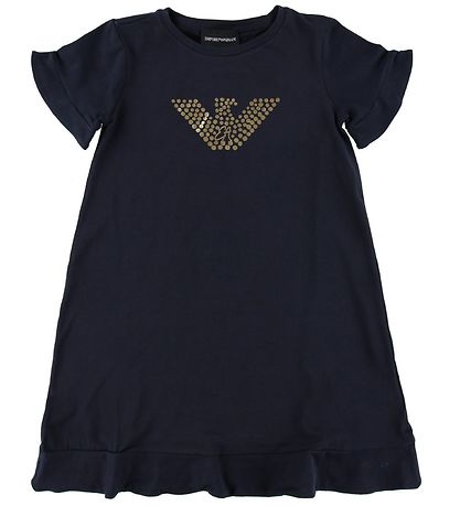 Emporio Armani Dress - Navy w. Gold/Logo