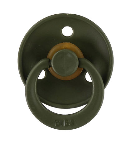 BIBS Colour Pacifiers - Size 2 - 2-Pack - Round - Sage/Hunter Gr