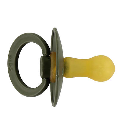 BIBS Colour Pacifiers - Size 2 - 2-Pack - Round - Sage/Hunter Gr
