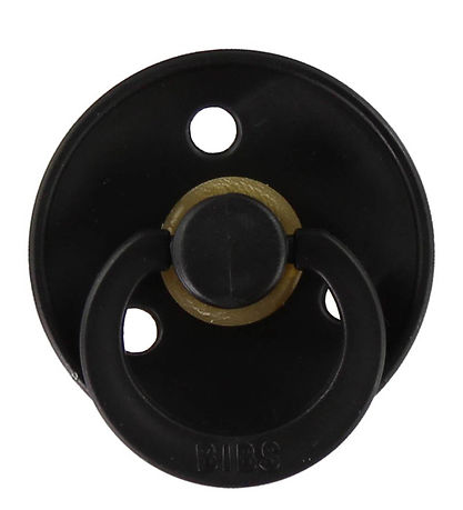 BIBS Colour Pacifiers - Size 2 - 2-Pack - Round - Black/White