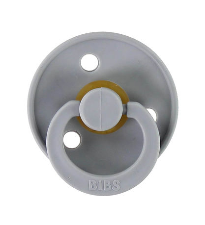 BIBS Colour Pacifiers - Size 2 - 2-Pack - Round - Cloud/Blush