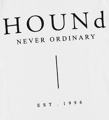 Hound T-Shirt - Blanc av. Logo