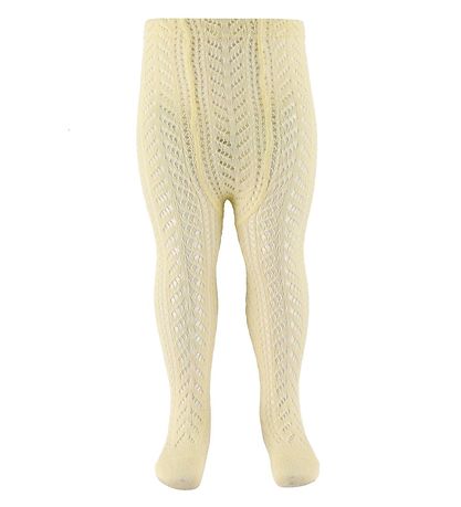 Collants Condor - Tricoté - Jaune Clair