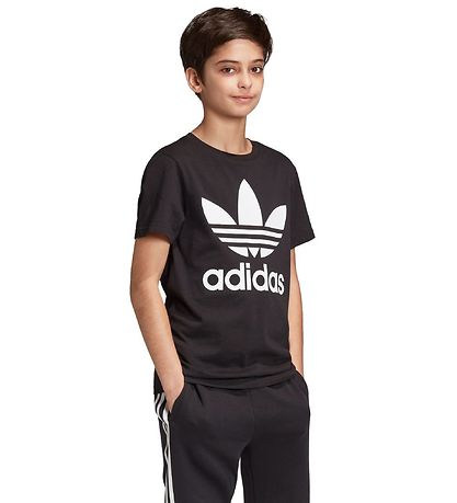 adidas Originals T-Shirt - Trefoil - Schwarz