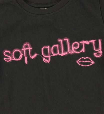 Soft Gallery Stuttermabolur - Dominique - Neon lips