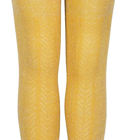 Collants Melton - Jaune av. Brillant/Motif