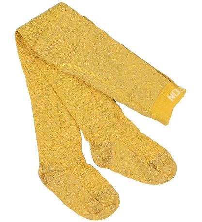 Melton Tights - Yellow w. Glitter