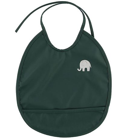 CeLaVi Lätzchen m. Tasche - PU - Dunkelgrün