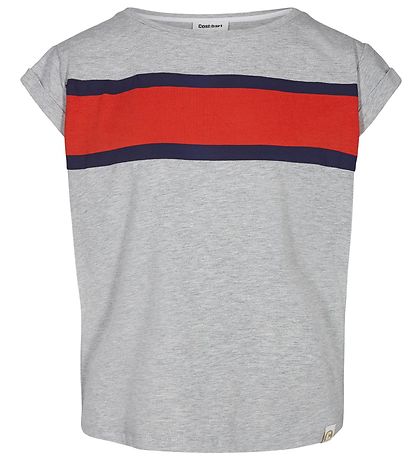 Cost:Bart T-shirt - Ea - Grey Melange/Red/Navy