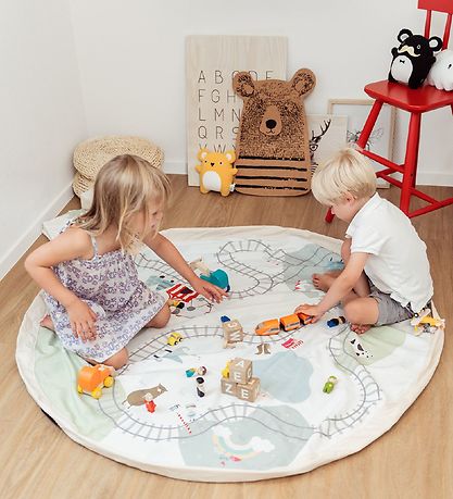 Play&Go Leikfangateppi - Ø140 cm - Train