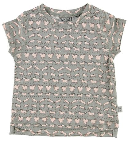 Wheat Stuttermabolur - Nicola - Light Grey M. Hestar