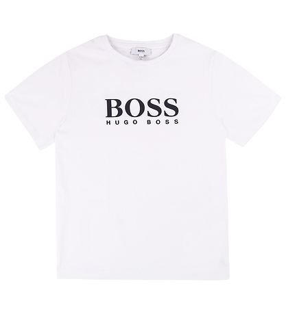 BOSS Stuttermabolur - Hvítur M. Lógó