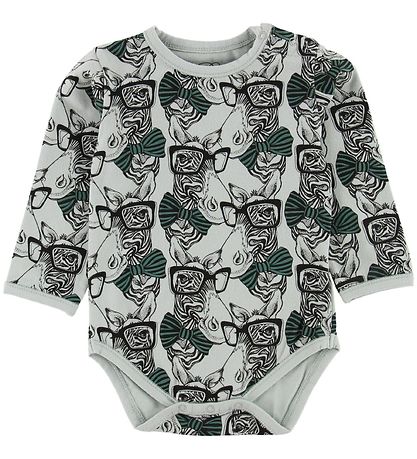 Petit by Sofie Schnoor Body L/æ - Dammgrön m. Zebror