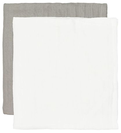CAMA Copenhagen Spucktücher - 2er-Pack - 65x40 - Weiß/Grau