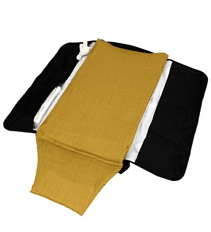 CAMA Copenhagen Spucktücher - 2er-Pack - 65x40 - Weiß/Senf