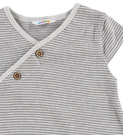 Joha Kleid - Grau m. Streifen