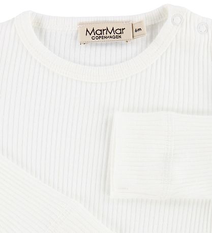 MarMar Bodysuit L/S - Modal - Rib - White