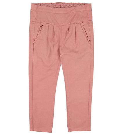 En Fant Trousers - Dark Pink w. Ruffles