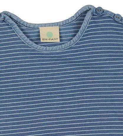 En Fant T-shirt - Blue Melange Striped