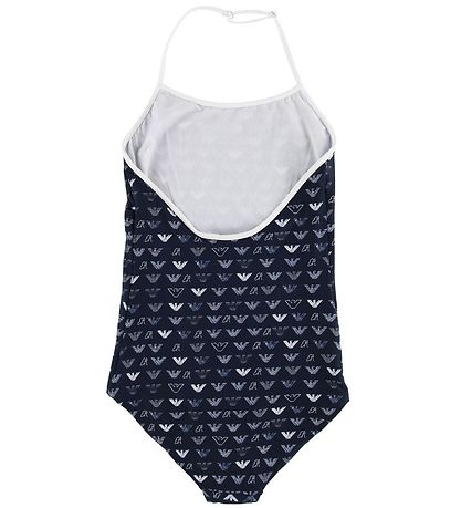 Emporio Armani Sundföt - Dökkblátt M. All-Over Lógó